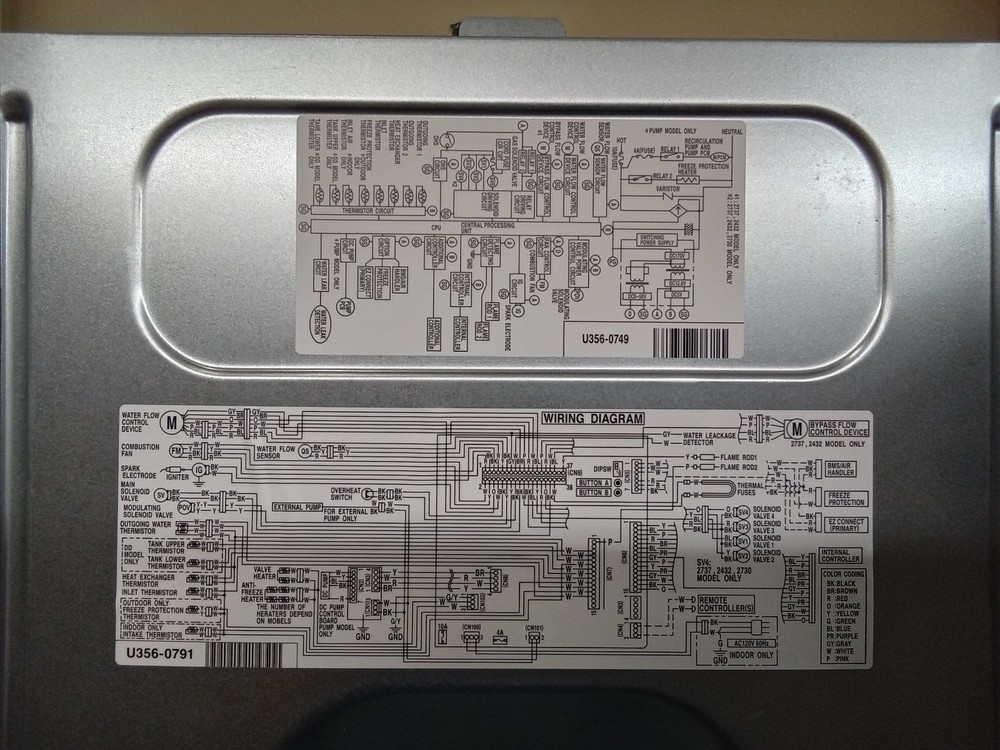 Rinnai RE199eP Outdoor Tankless Water Heater 199K BTU Propane Gas FOR PARTS