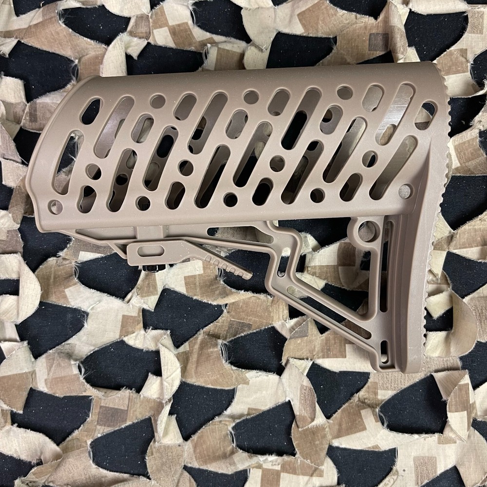 Tippmann TMC Air-Thru Adjustable Stock Accessory Tan Colored