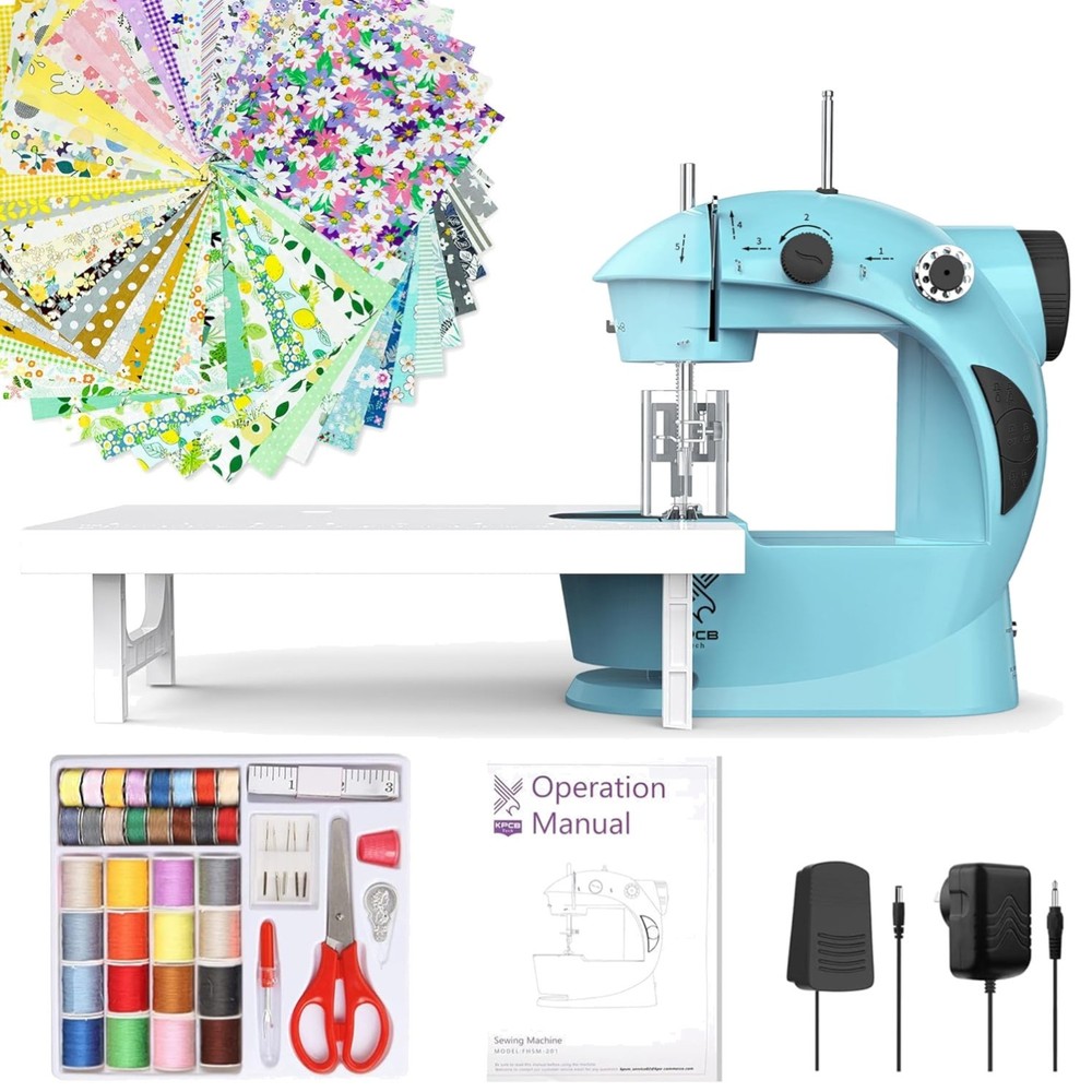 Compact Sewing Machine with Accessories/