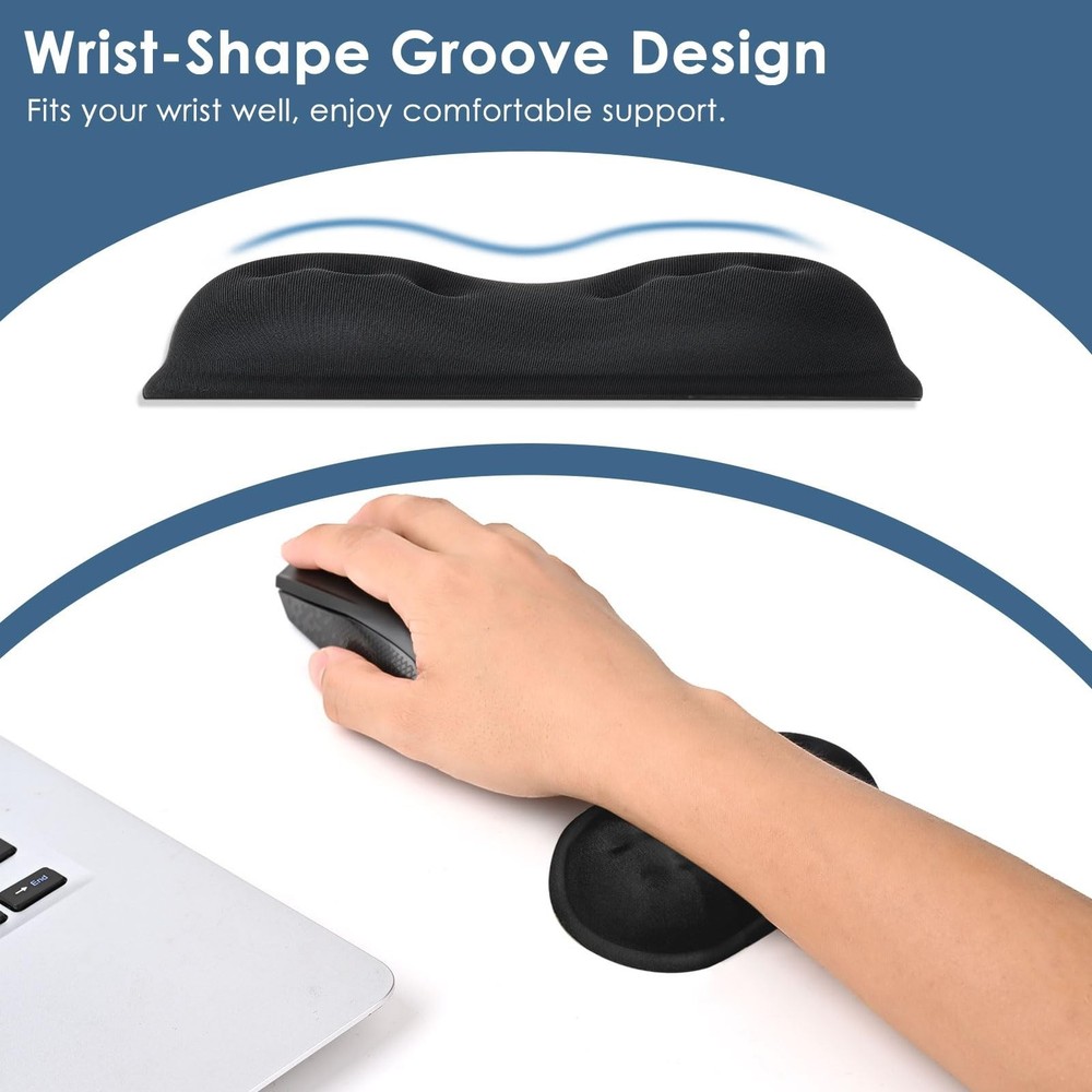 VANKEY Mouse Wrist Rest, Desk Wrist Pad for Mouse, Comfortable Computer Mouse...
