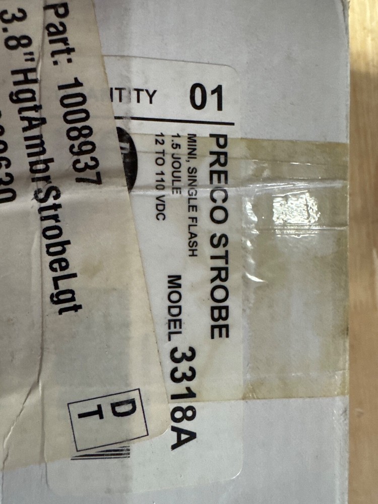 PRECO SAFETY 3318A - STROBE LIGHT