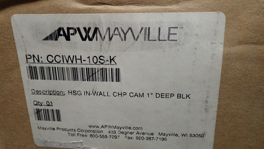 EMI Security CCIWH-10S-K 10″ In - Wall Camera Housing Solid Box