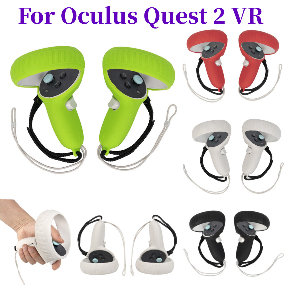For Oculus Quest 2 VR Silicone Controller Grip Protective Case Handle Cover Kit