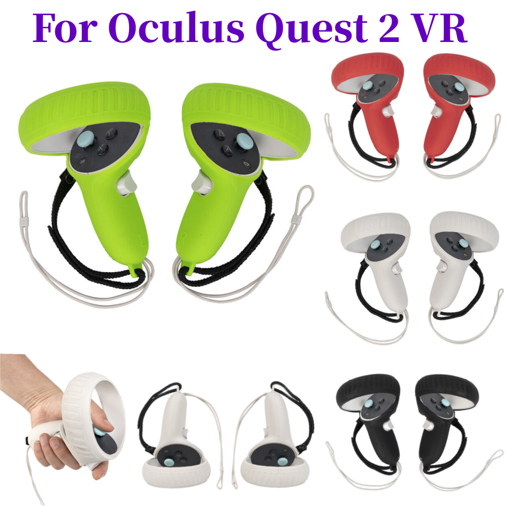For Oculus Quest 2 VR Silicone Controller Grip Protective Case Handle Cover Kit