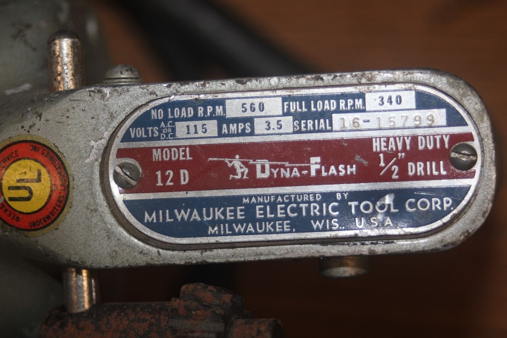 Vintage 1/2" Milwaukee Dyna-Flash 12D
