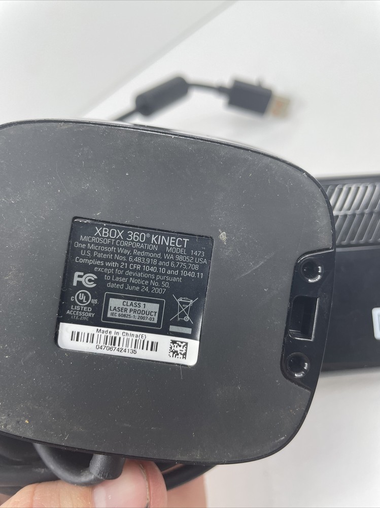 Microsoft Xbox 360 Black Kinect Sensor Bar Model #1473