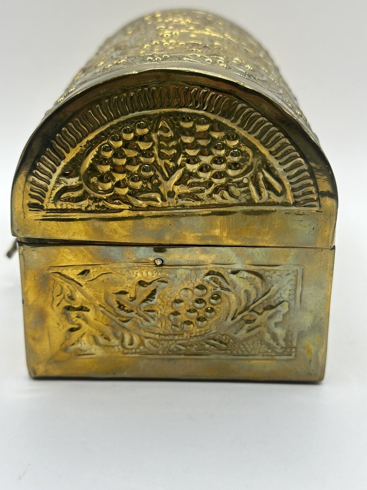 Vintage brass ornate chest