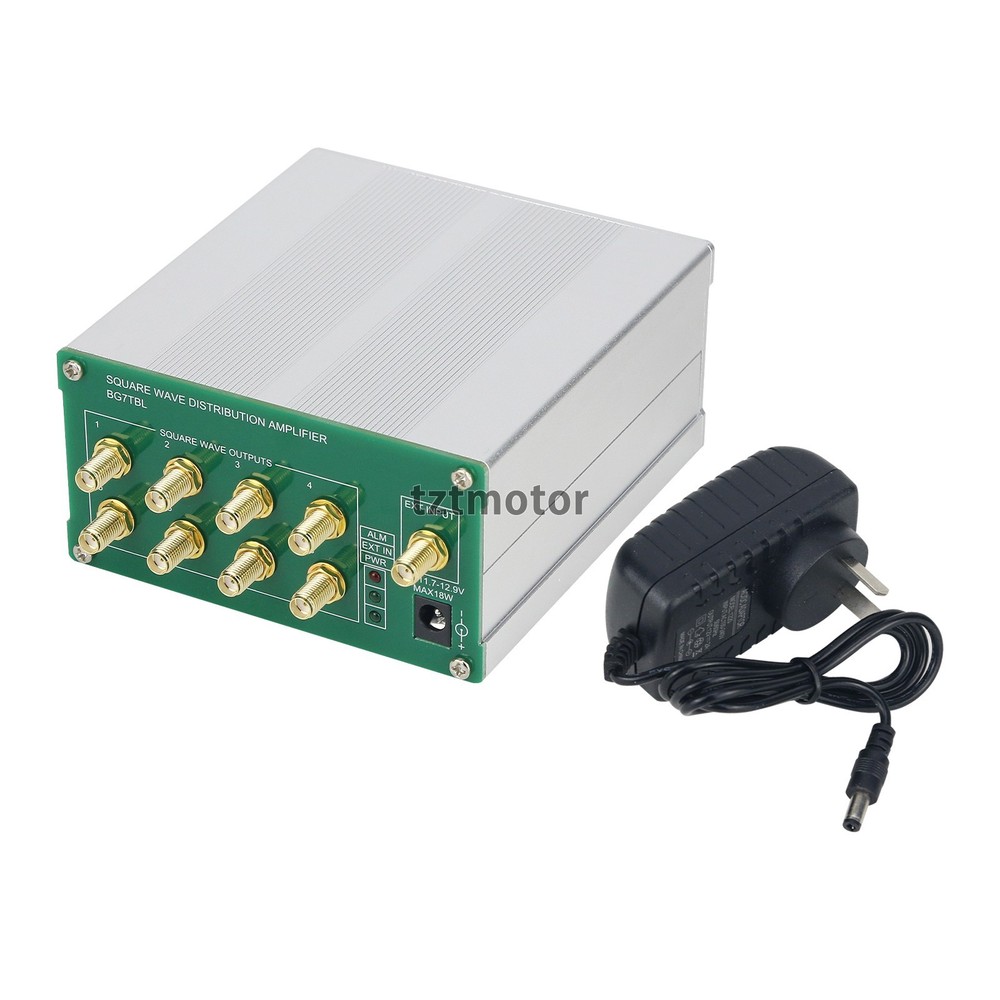 BNC/SMA Frequency Divider Square Wave Distributor Amplifier + 8 Channel Output