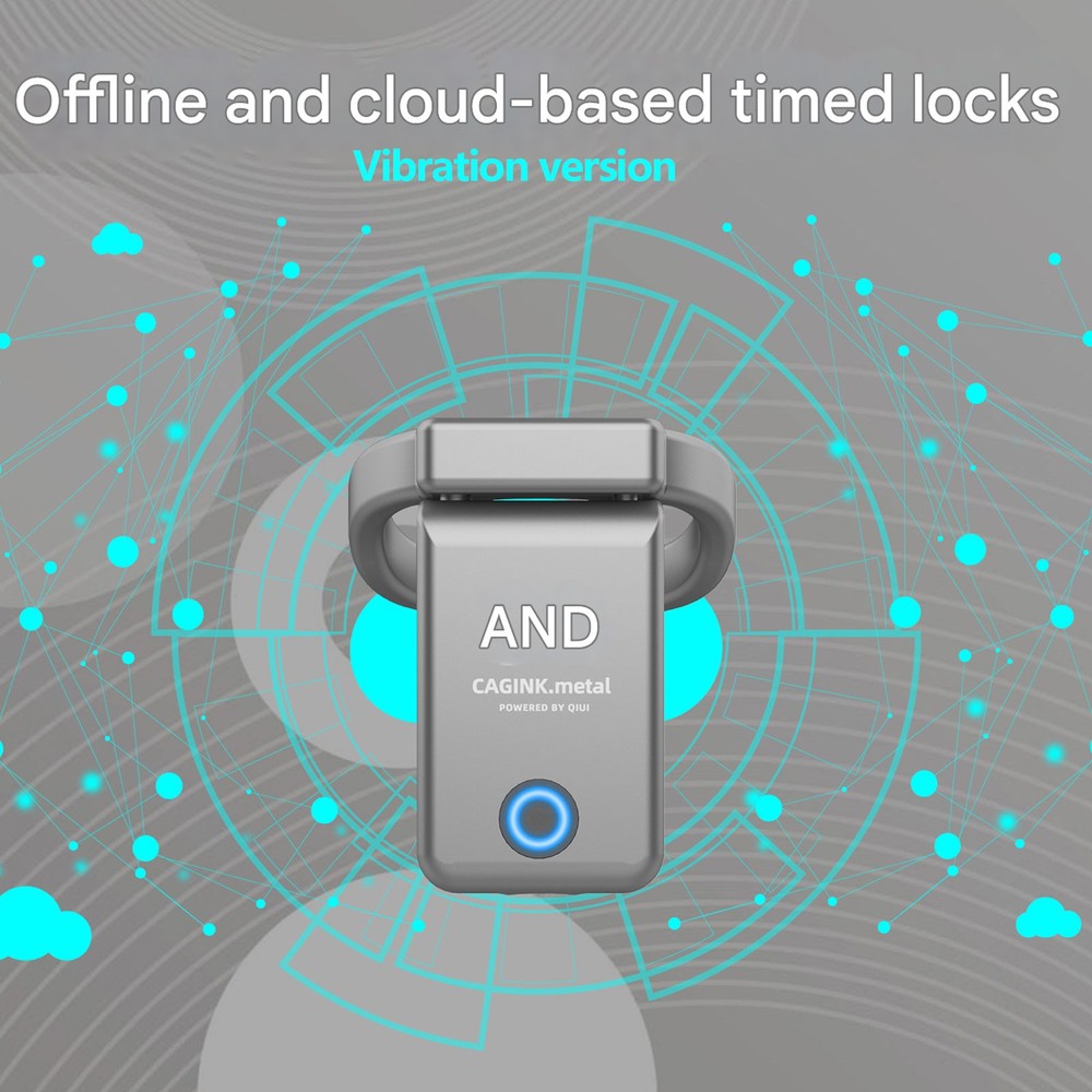 Male Chastity Cage AI Function APP Remote Control Bluetooth Lock Vibration c1