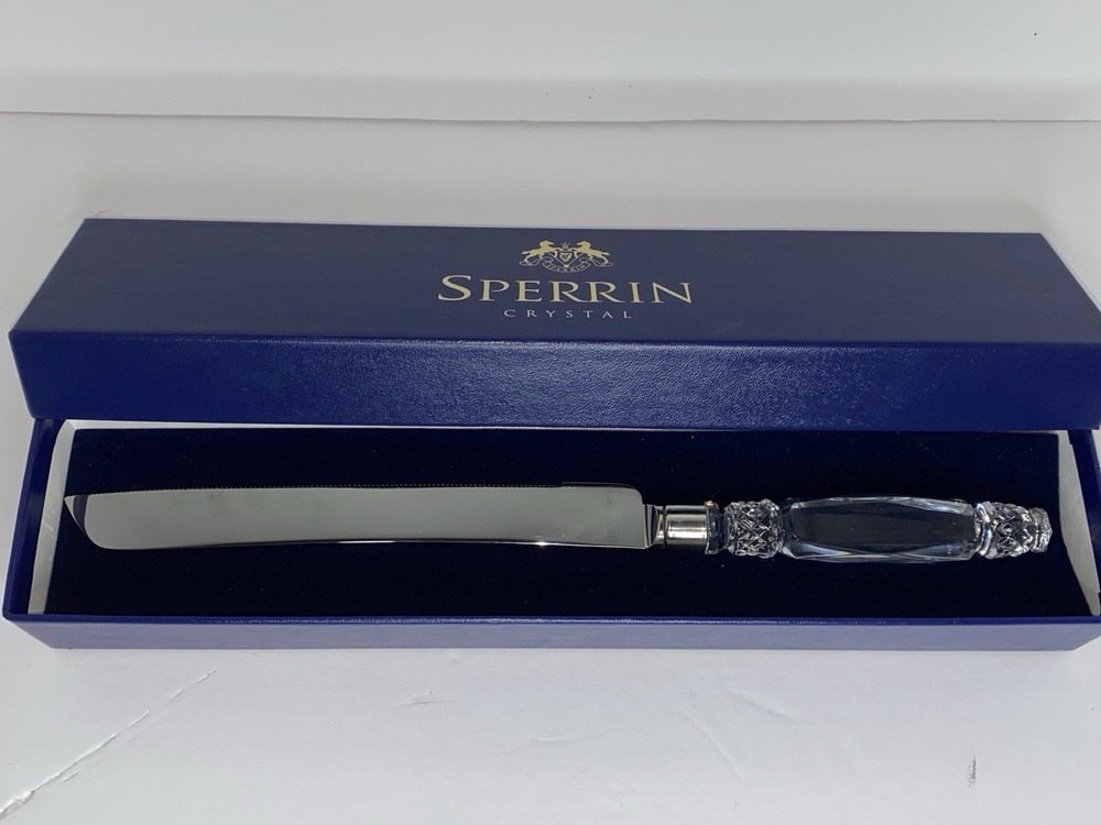 Sperrin Crystal Wedding Decorative Knife Engraved Please Look And Read!