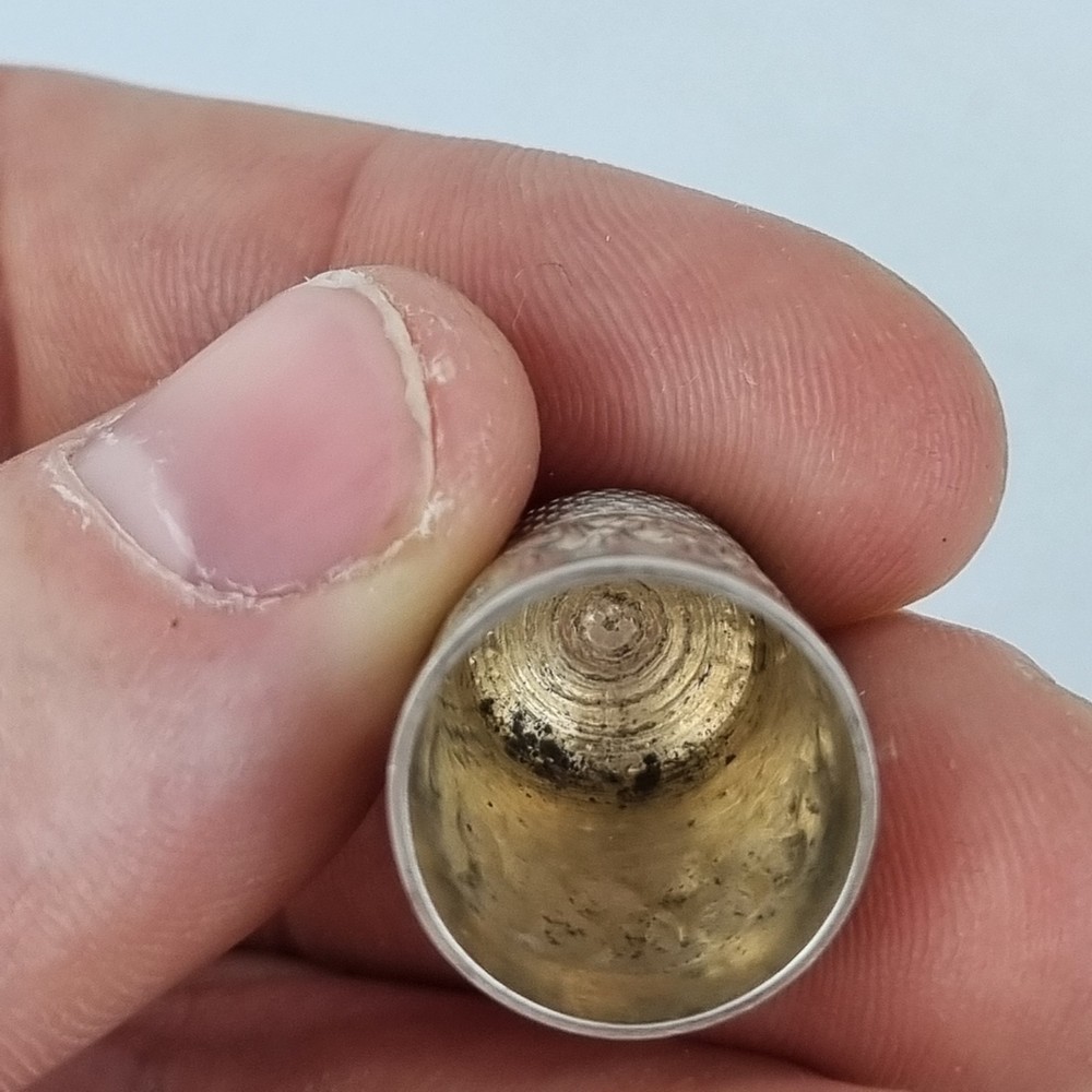 Antique Solid Silver Thimble Birmingham 1926 Henry Griffith & Sons