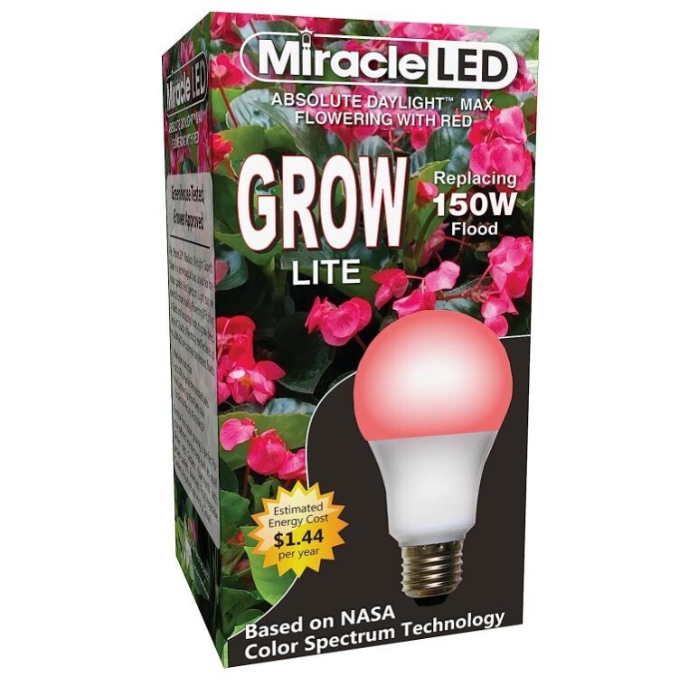 NEW! Miracle LED 6FT Single Socket Red Indoor Grow String Light Bulb Combo Pack