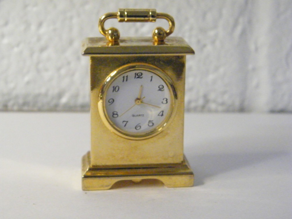 Vintage Mini Quartz Clock Untested