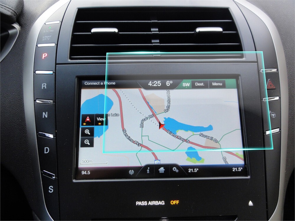 Crystal Clear Screen Protector for 2014 Lincoln MKZ Vehicle Navigation