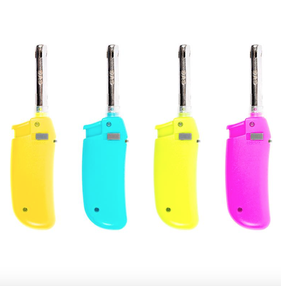 Handy Compact BBQ Kitchen Lighter Fire Refillable Adjustable Flame Butane Gas