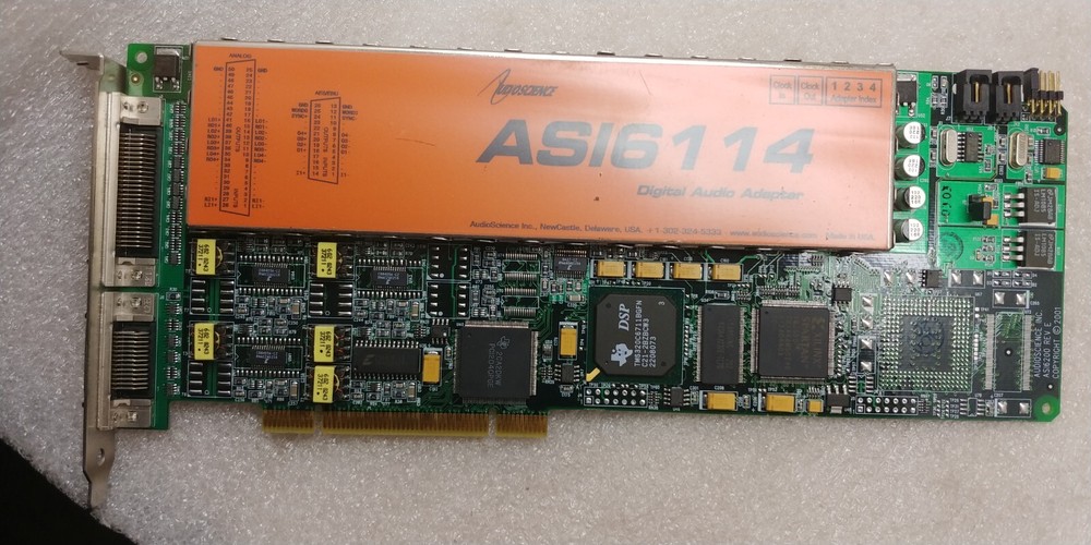 AudioScience ASI6114 AES Digital Balanced Analog Multichannel Audio Broadcast