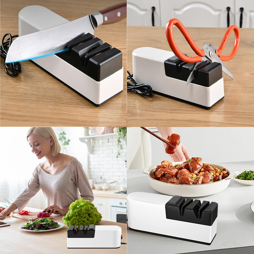 Electric Cutter Sharpener 3Speed Electric Blade Sharpener Household Kitchen Tool