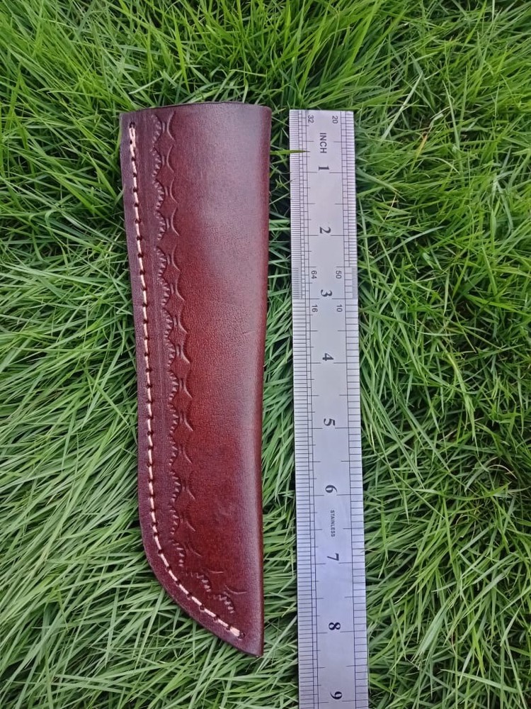 Custom Handmade Fixed Straight blade Leather Sheath / Holster /vertical Knife