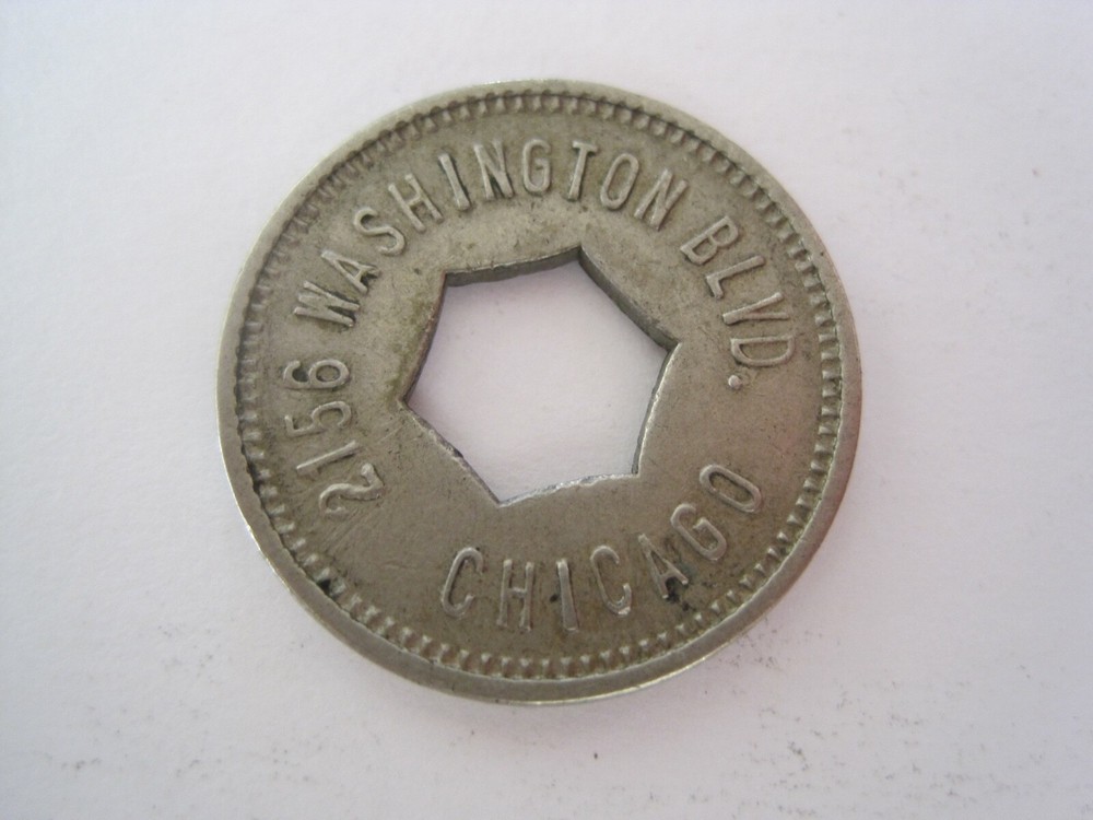 Token Burnham Gum Machine Works Chicago Aluminum