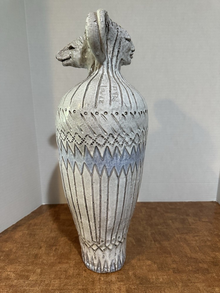 Fhen 20” Tall Vase Sculpture Pottery