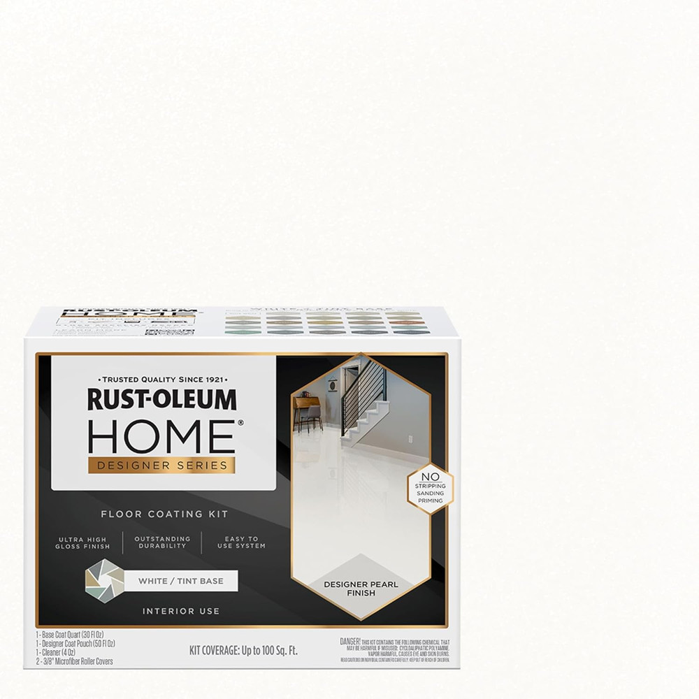 High Gloss White Floor Coating Kit - Transform Your Space Today!