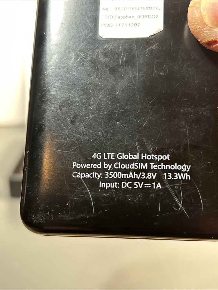 Sapphire 2 Mobile Hotspot - Powers On, Broadcasts Wi-Fi, No Internet