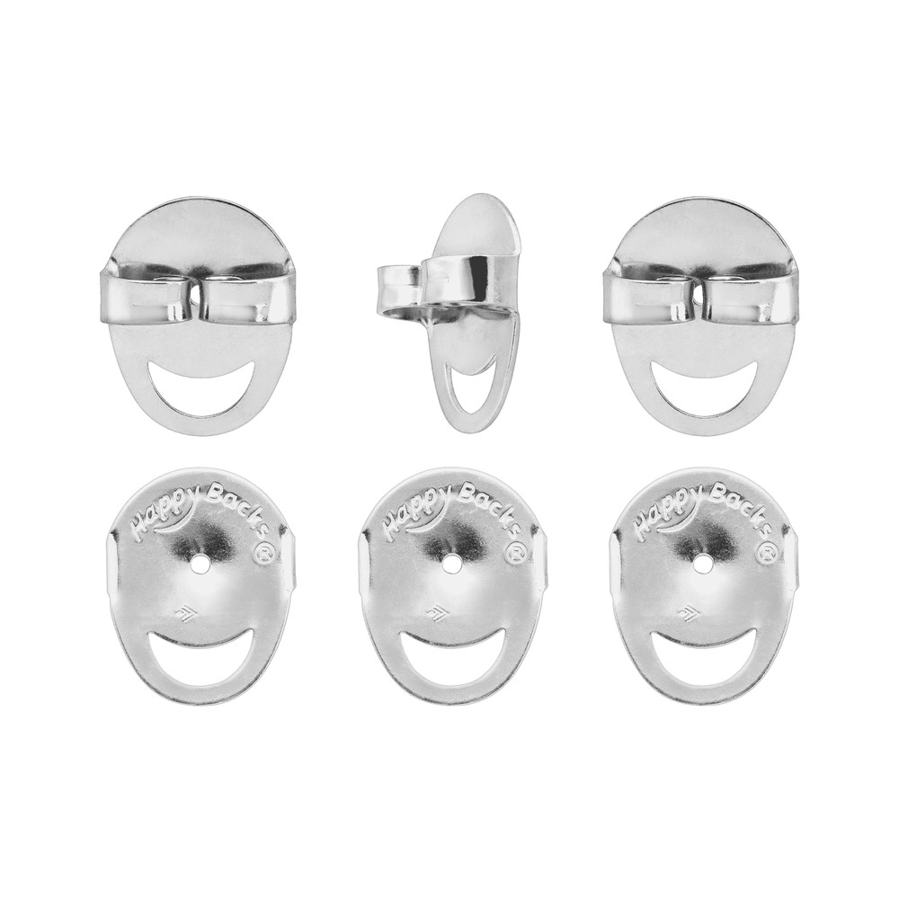 New Silpada 'Three Pair Happy Back' Earring Back Set in Sterling Silver