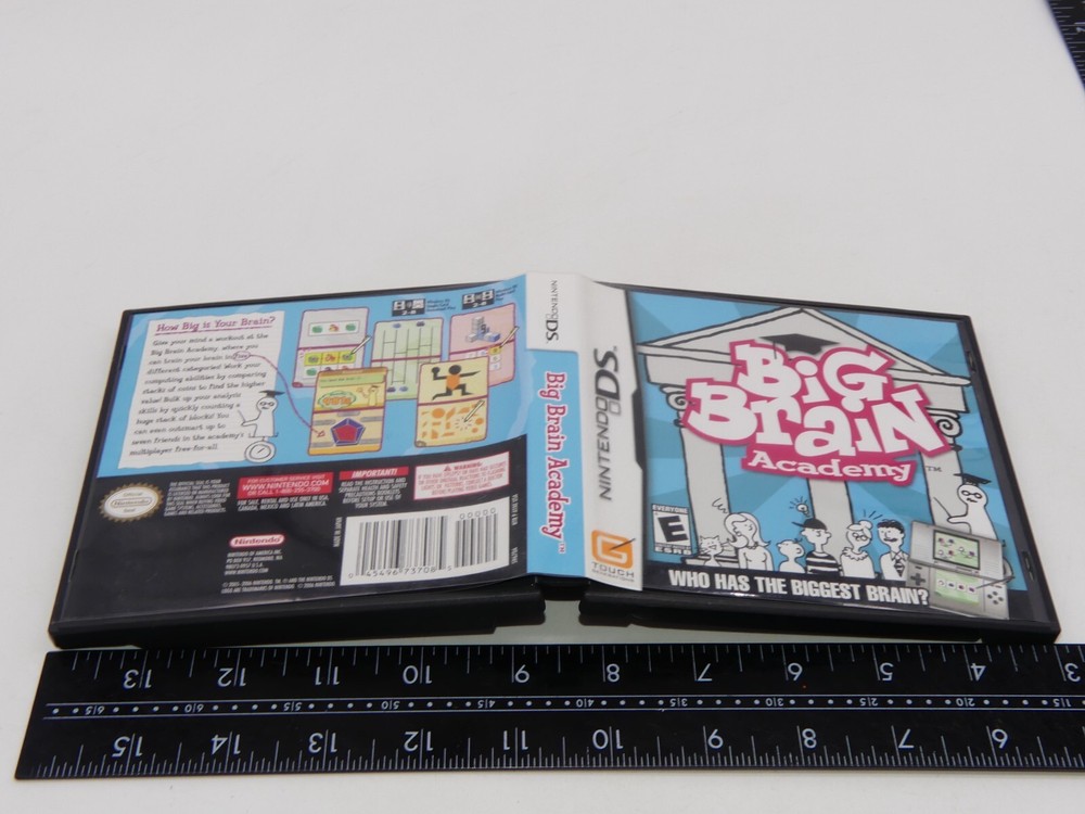 Authentic Big Brain Academy Nintendo DS Case Only No Game