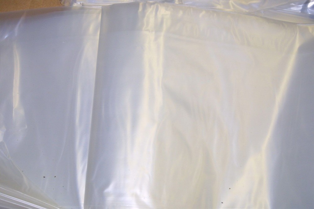 100 CLEAR 13" x 16" POLY BAGS PLASTIC 3 MIL FLAT OPEN TOP