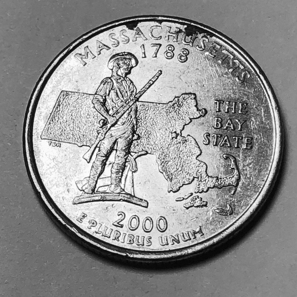 2000 P Massachusetts Statehood quarter circulated condition