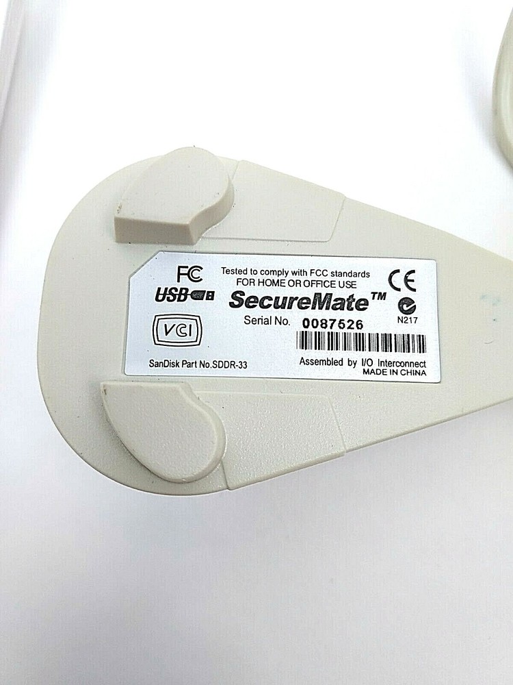 SanDisc Secure Image Mate SDDR-33 USB Flash Card Reader, Home or Office W/Manual