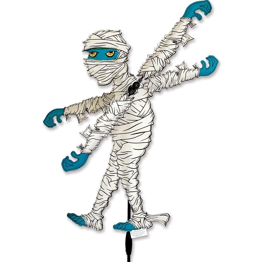 Halloween Mummy Whirligig Wind Spinner 21"