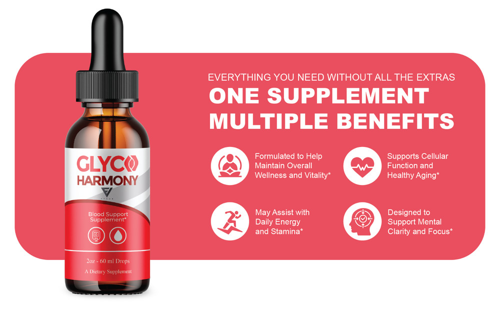 (2 Pack) Glyco Harmony Drops, GlycoHarmony Advanced Formula Supplement (4oz)