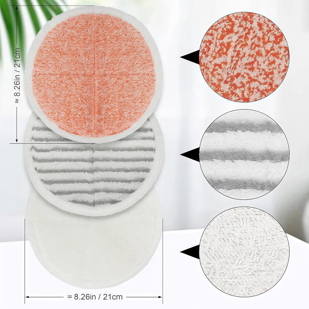 Mop Pads Replacement for Bissell Spinwave/Spin Wave/Crosswave,Expert/Pet/Cordles