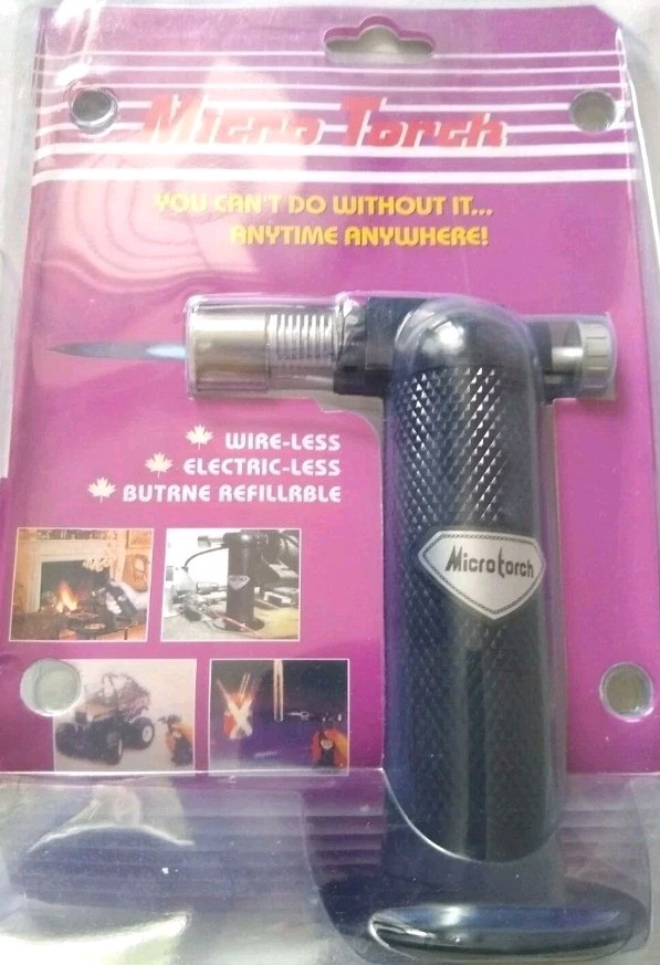 Micro Torch MT-3 Butane Fillable Torch, Kitchen Torch, Creme Brulee