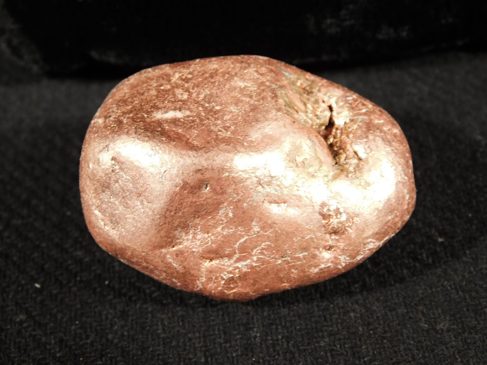 Heavy Solid 100% Natural COPPER NUGGET or Native Copper Float Michigan 184gr