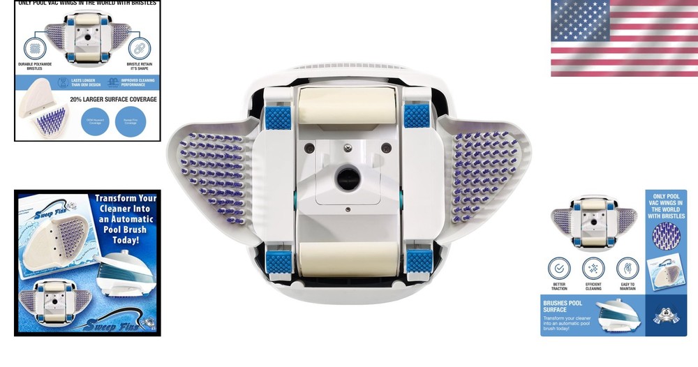 Hayward Pool Vac Wings Replacement - Bristle Technology