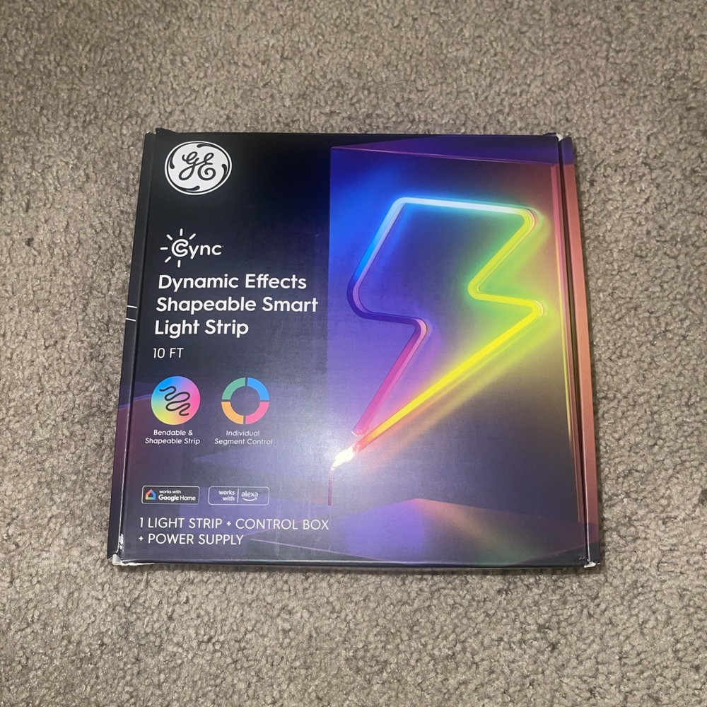 GE Cync Dynamic Effects Shapable Smart LED Light Strip - 10 ft
