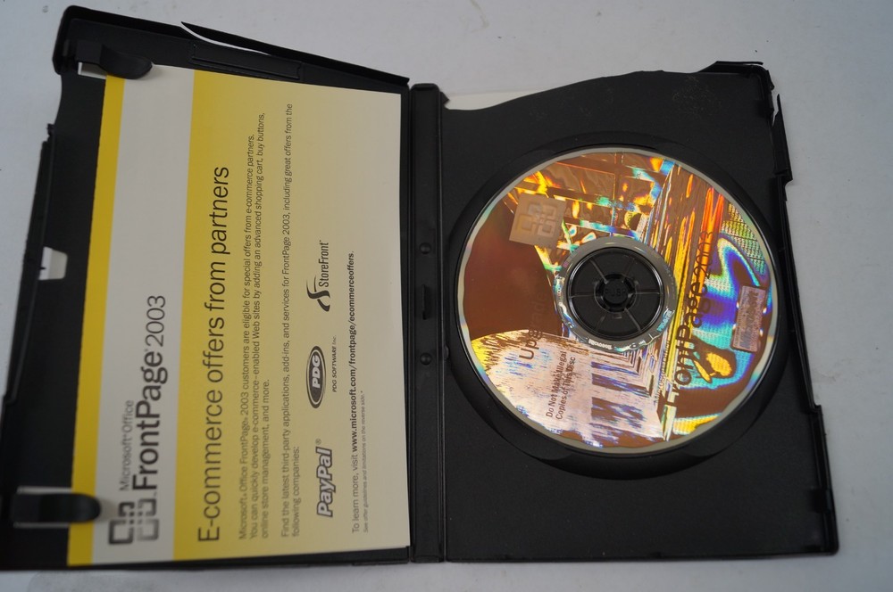 MicroSoft Office FRONT PAGE 2003 Website Creation Management Program App C242