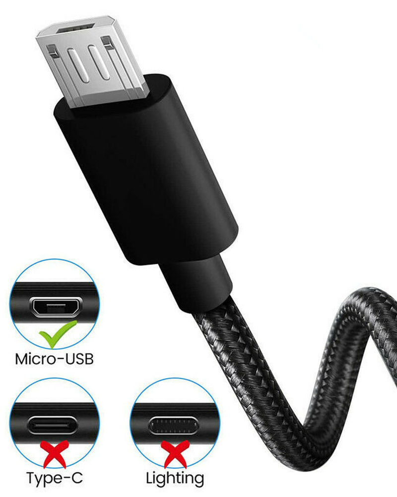 3/6/10Ft Micro USB Fast Charger Data Sync Cable Cord For Samsung HTC Android LG