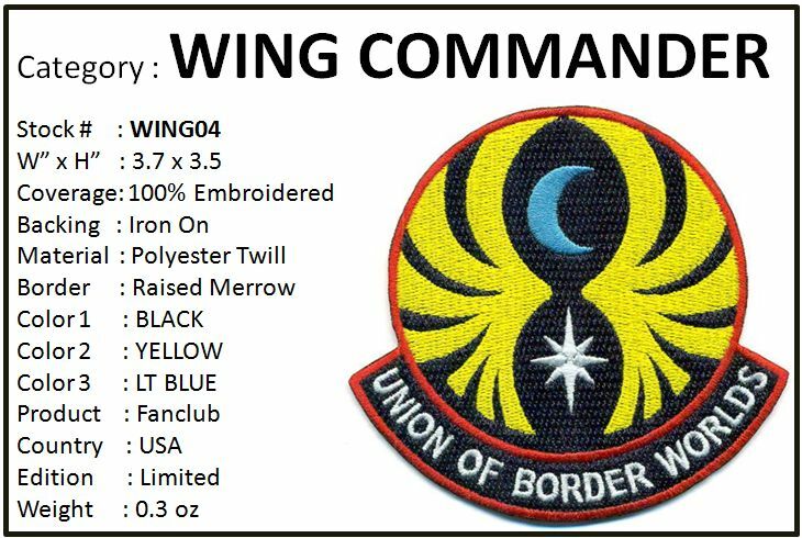 WING COMMANDER - UNION OF BORDER WORLDS PATCH - WING04