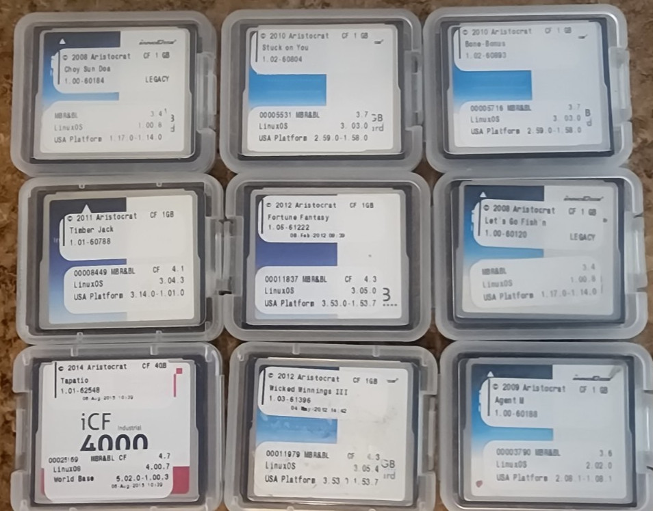 Aristocrat Software 20 Game Lot #1 (Viridian MK7 / Gen7)