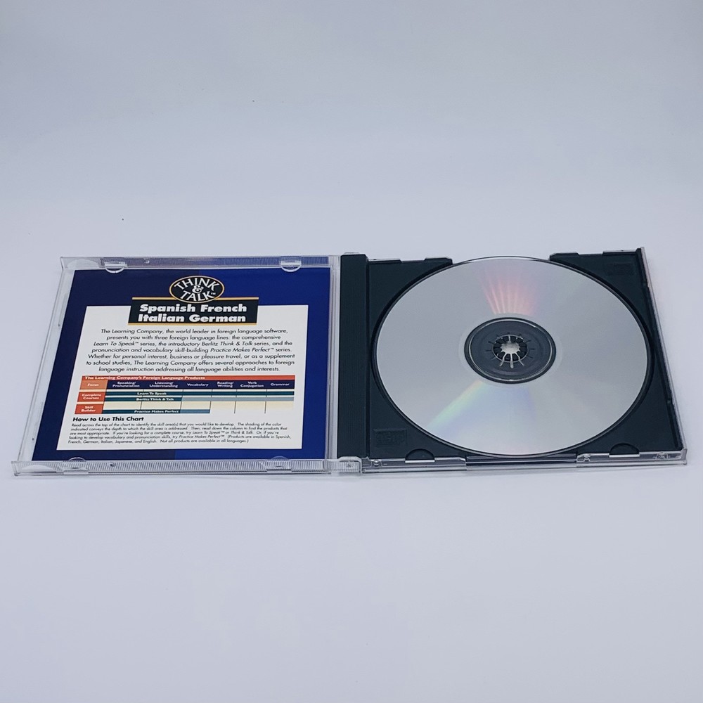 The Learning Company Berlitz Think & Talk Italian Version 2.0 Win Mac CD-ROM
