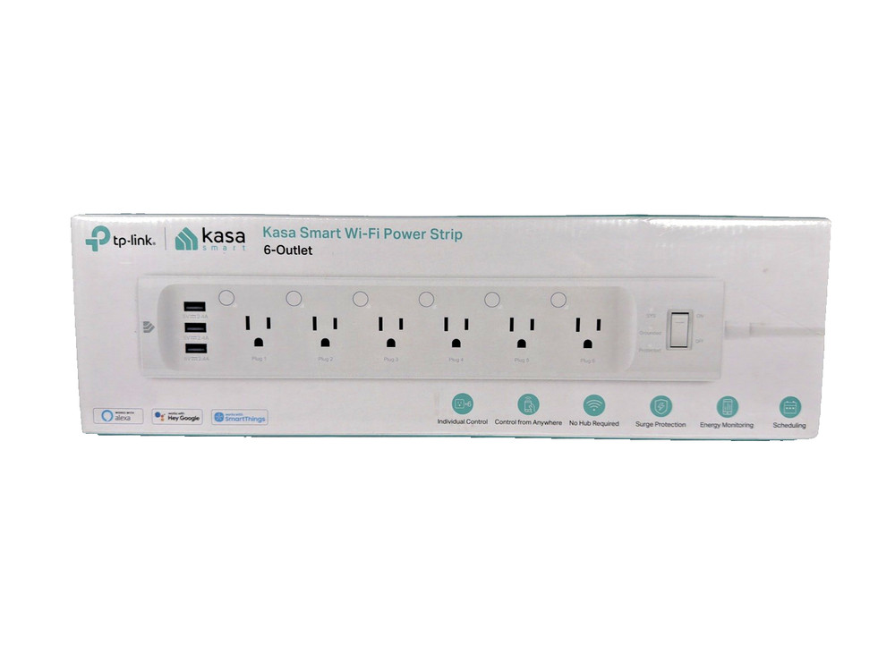 Kasa Smart Plug Power Strip HS300, Surge Protector with 6 Individually Controlle
