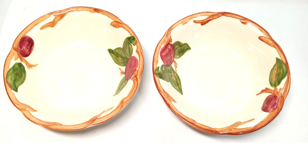 Two Franciscan apple themed plate set for replacement