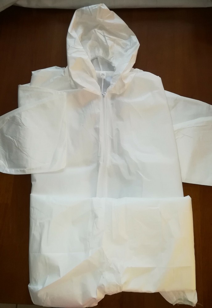 Protective Safety Microporous Coverall with Hood and Booties, Size 3XL