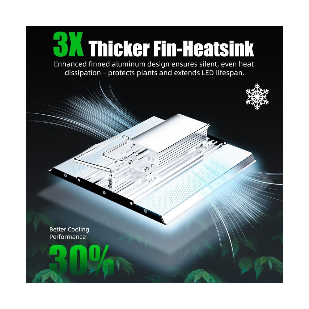 MA2000 2025 200W Dimmable LED Grow Light with High Efficiency Diodes, Full Sp...