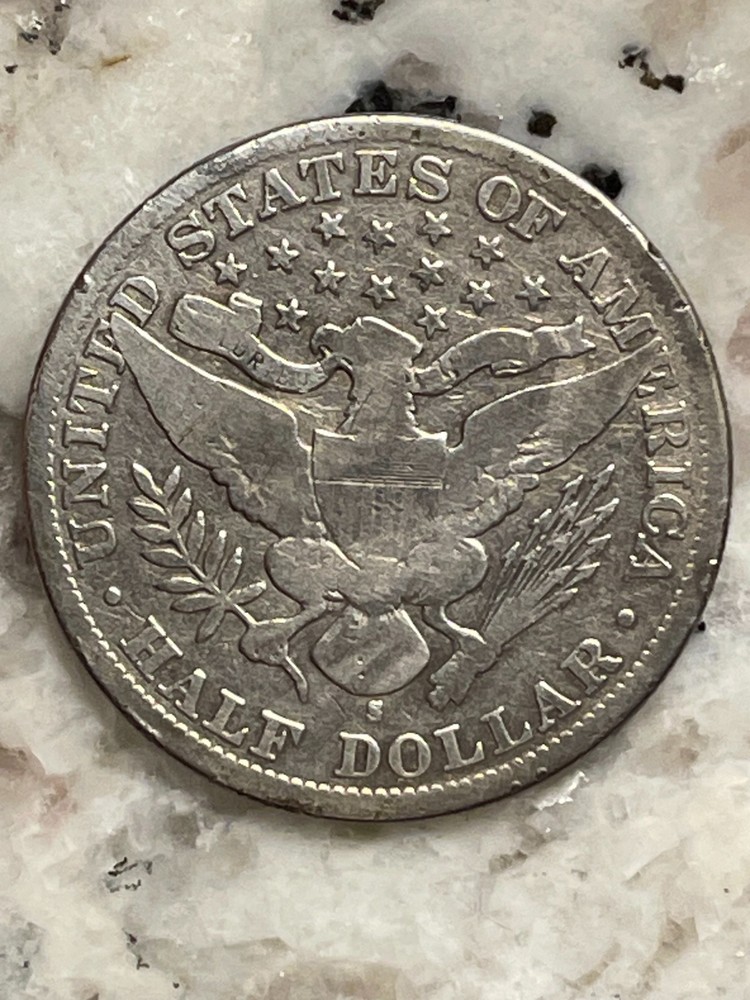 1893S Barbar 90% Silver Half Dollar #28.