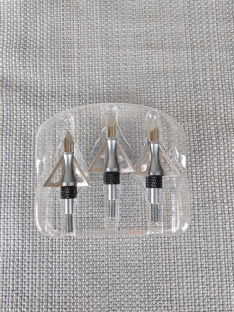 3pc Fixed Blade Broadheads Arrow Tips for Hunting Archery (open box)
