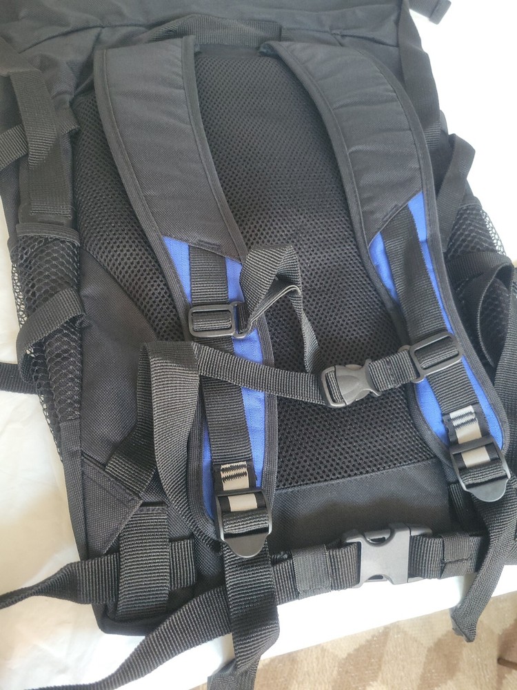 Vintage NYPD Large Backpack Blue / Black Ex